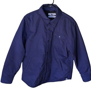 Men's American Giant Navy Blue Snap Button Pocket Insulated Jacket Size M Medium